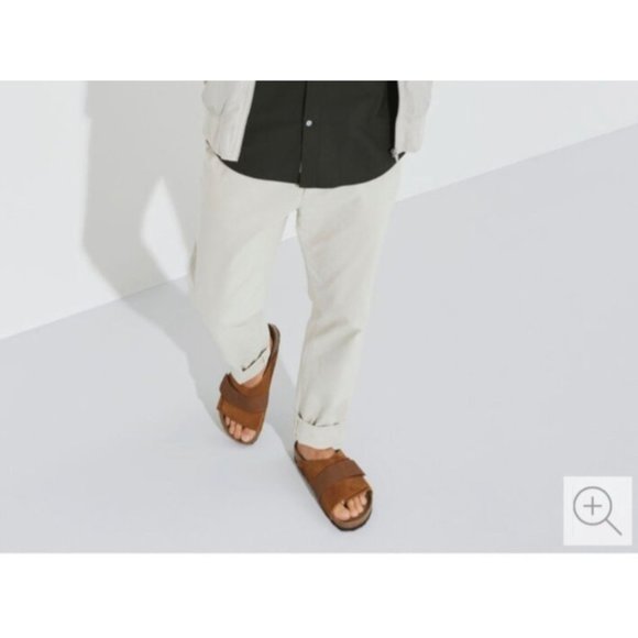 Birkenstock Kyoto Nubuck/Suede Leather in Mink - Picture 6 of 13